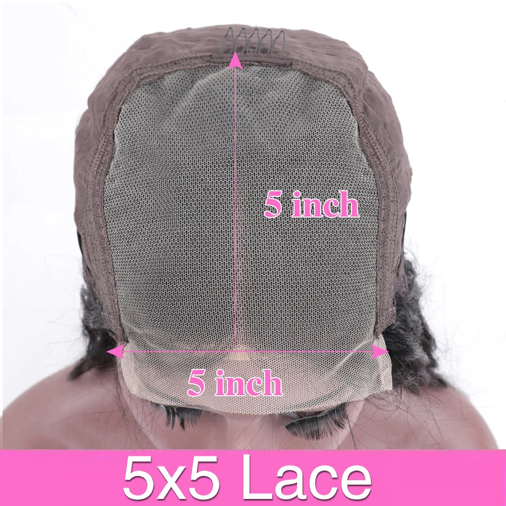 Deep Wave 13x6 Lace Front Human Hair Wig, 200% Remy Curl Full