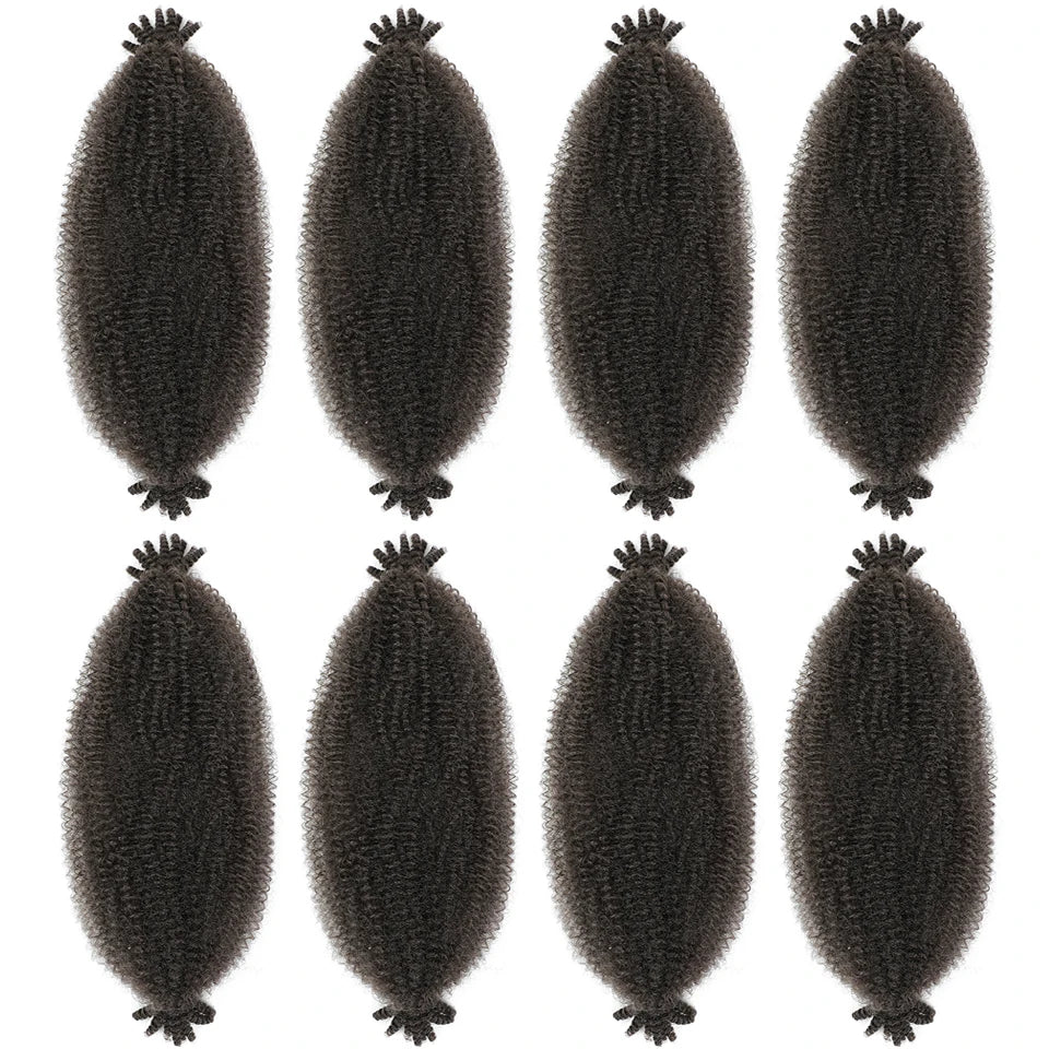 1-8 Packs Afro Twist Springy Marley Braiding Hair Pre-separated Kinkys Bulk Locs