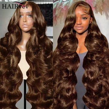 Brazilian Chocolate Brown, 13x4 HD Lace Front Wig Human Hair Body Wave