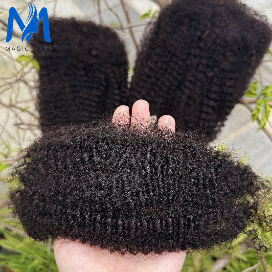 Afro Kinkys Bulk Human Hair Braiding 30g/Pack Natural Black, 100% Kinky Curly