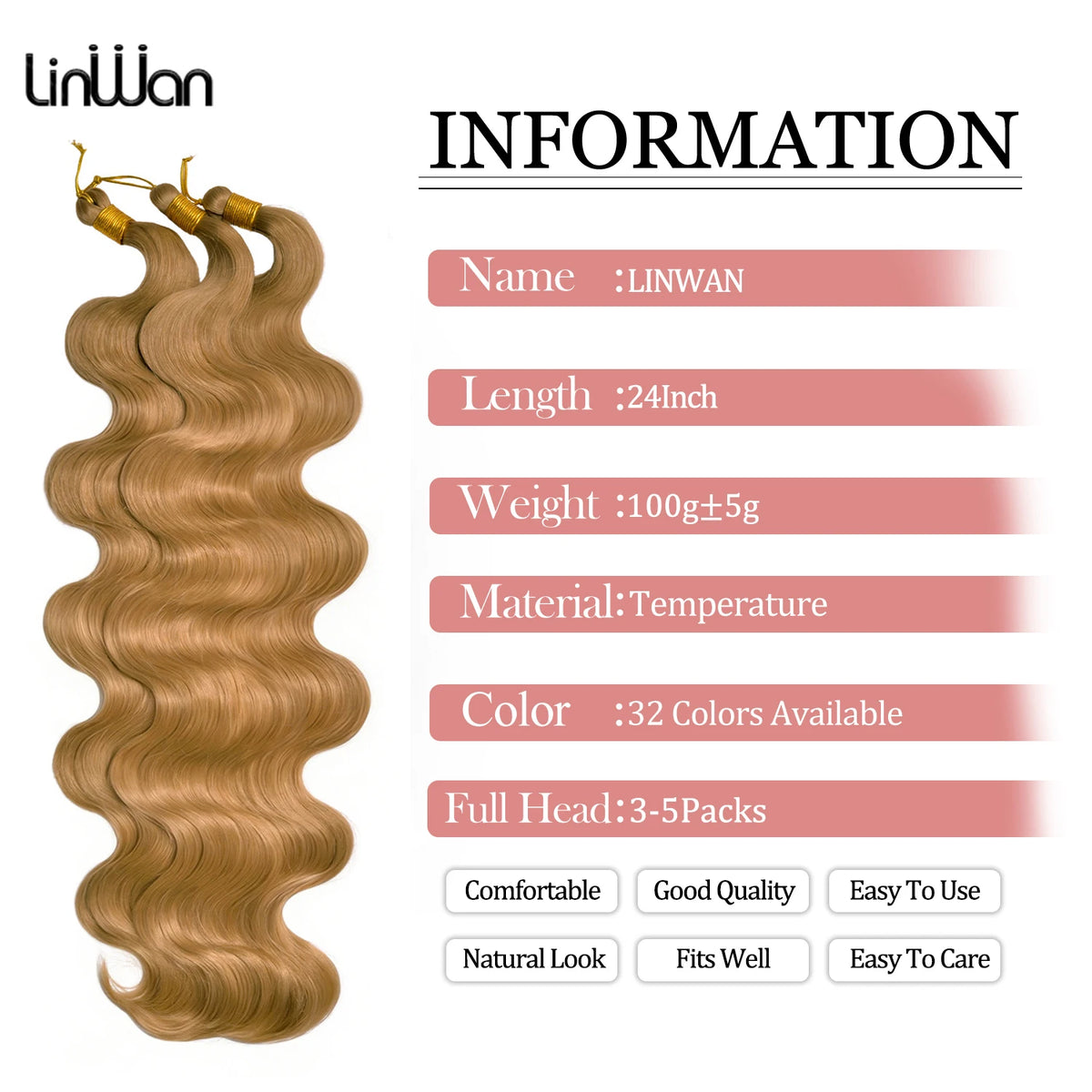 Bora Braids Hair Soft Body Wave Boho Braiding Synthetic Deep Curly Crochet