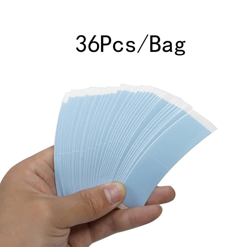 Super Strong Blue Hair Tape Waterproof Double Sided Adhesive System Lace Wig