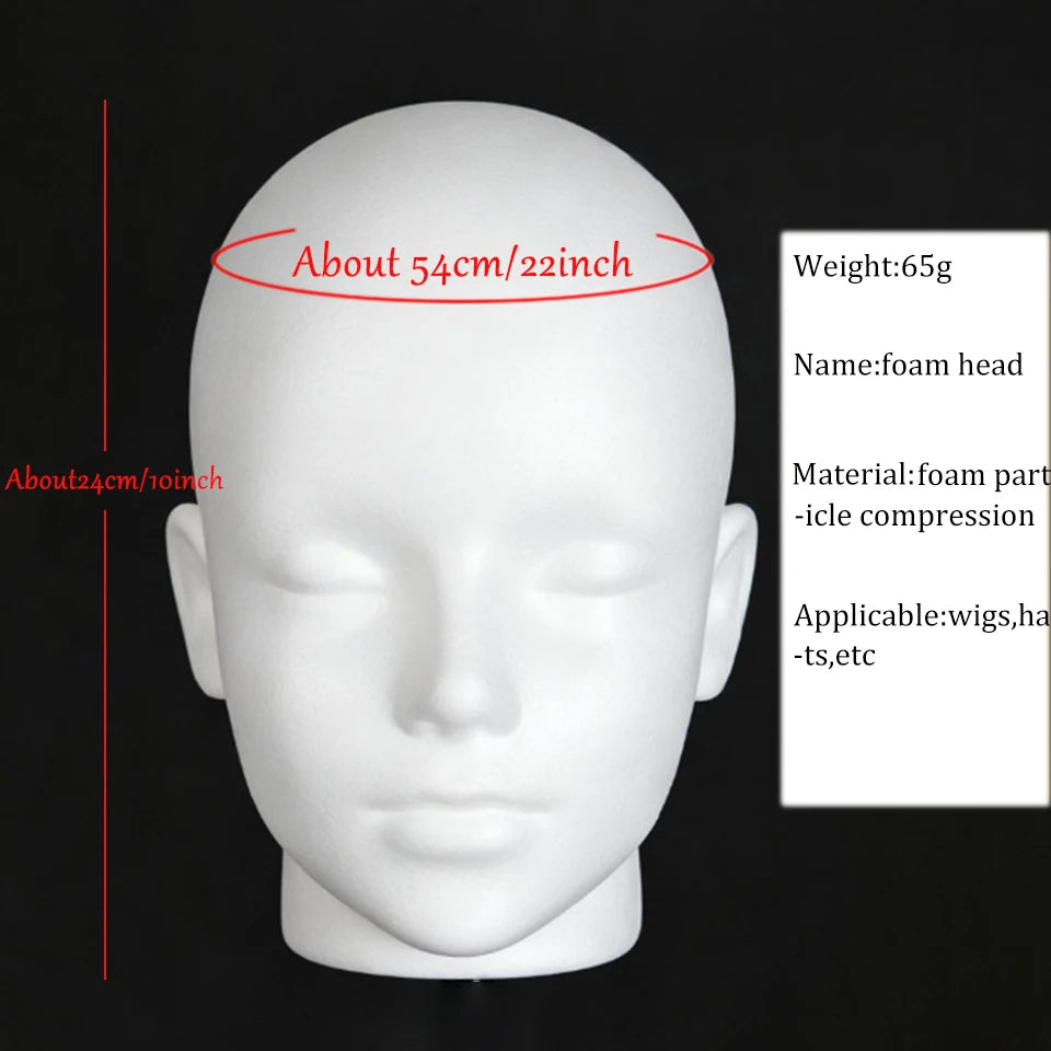 Anime Silicone Mannequin Head Stable Lightweight Wig Display Stand Jewelry Headwear Hat