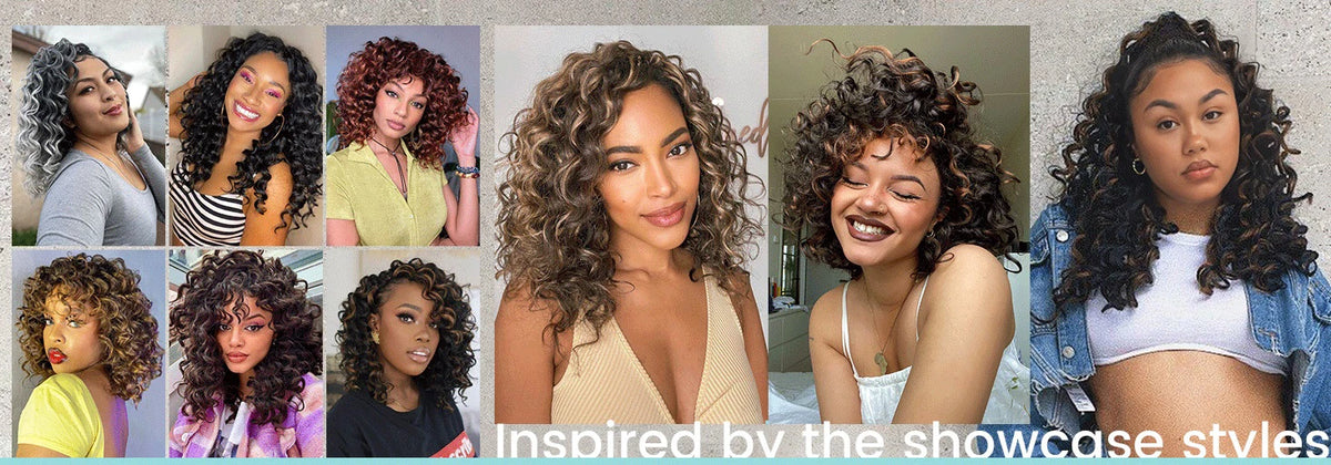 Synthetic Short Gogo Curl Crochet Hair Beach Braids Ocean Wave Twists Braiding