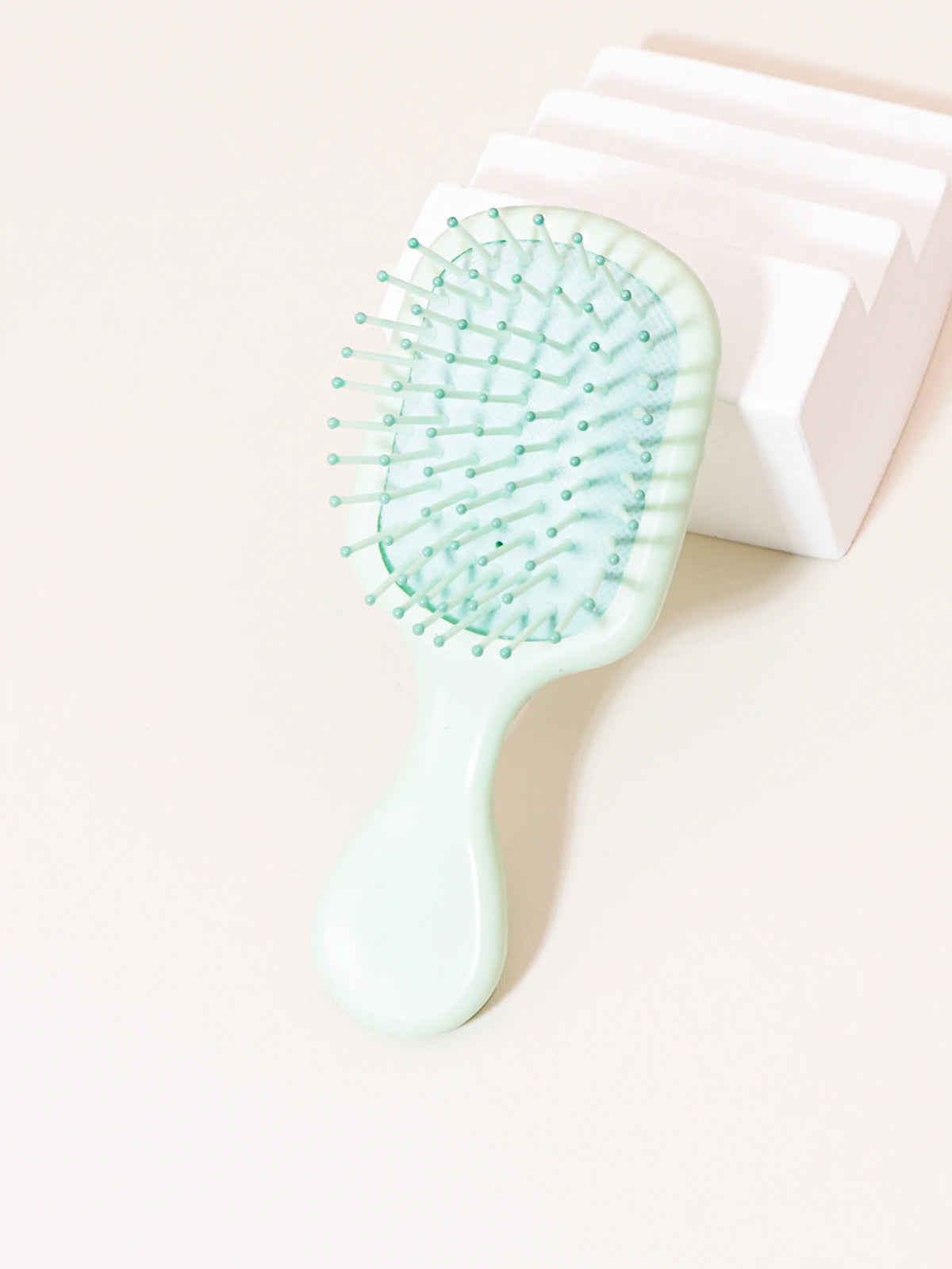 Mini Massage Hair Brush, Travel Paddle Brush for Real Hair Wigs