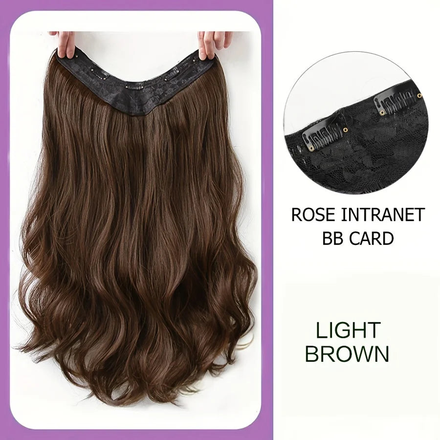 Long Wavy Synthetic U-Shaped Clip-In Hair Extensions, 16, 20 and 24 Inch