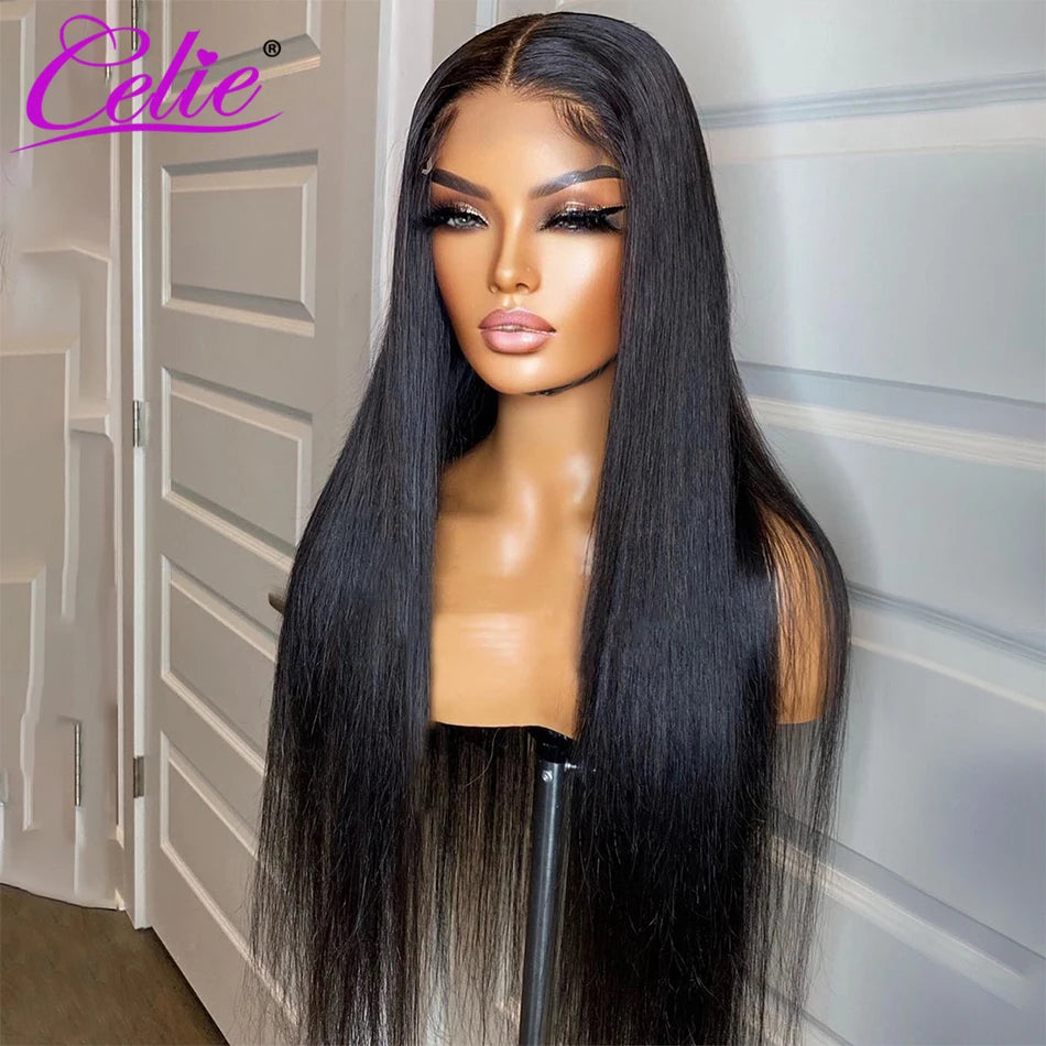 Straight Lace Front Wigs, 5x5 Closure Ready To Go Human Hair HD