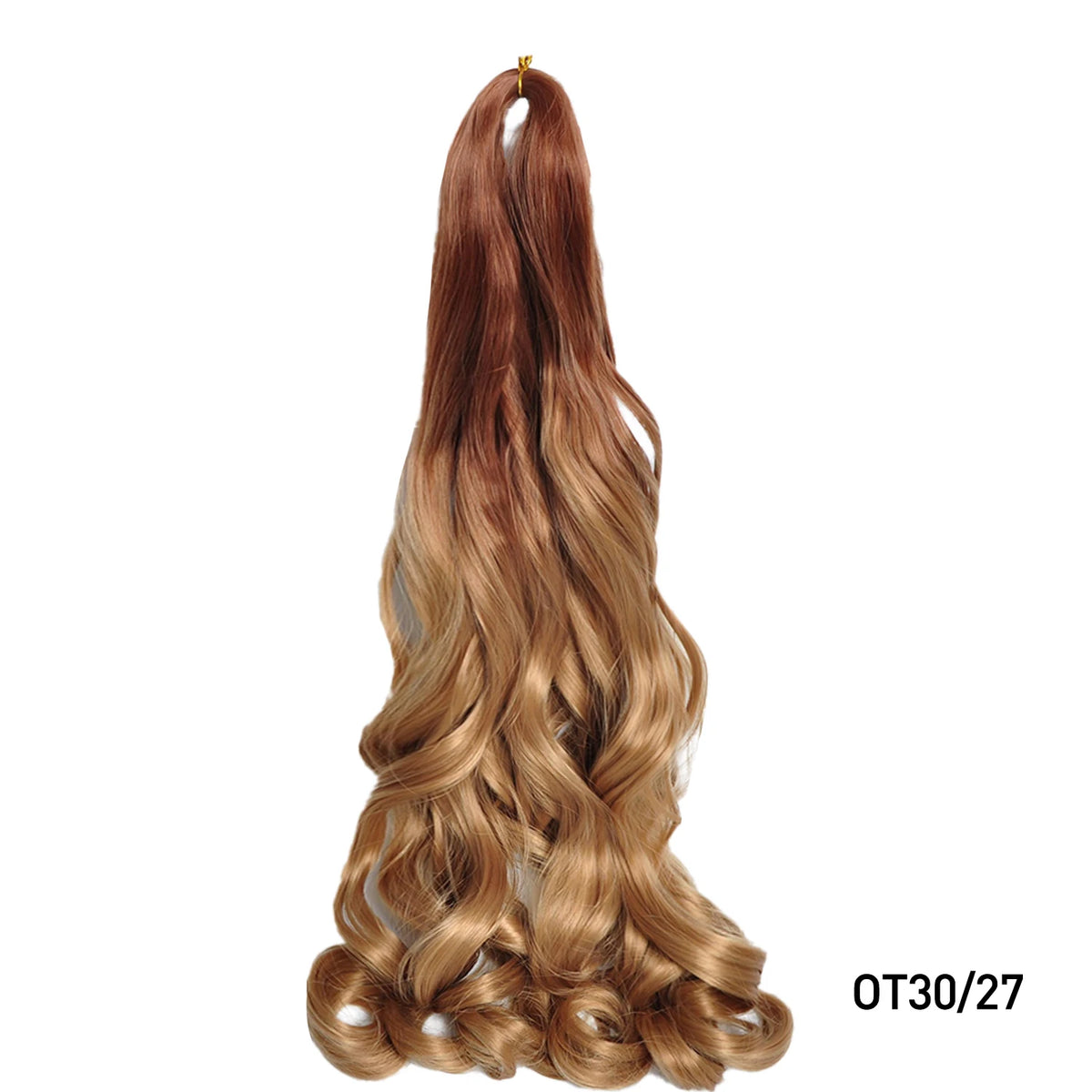 French Curly Braiding Hair 16Inch Synthetic Pre Stretched Loose Wavy Curl Extensions
