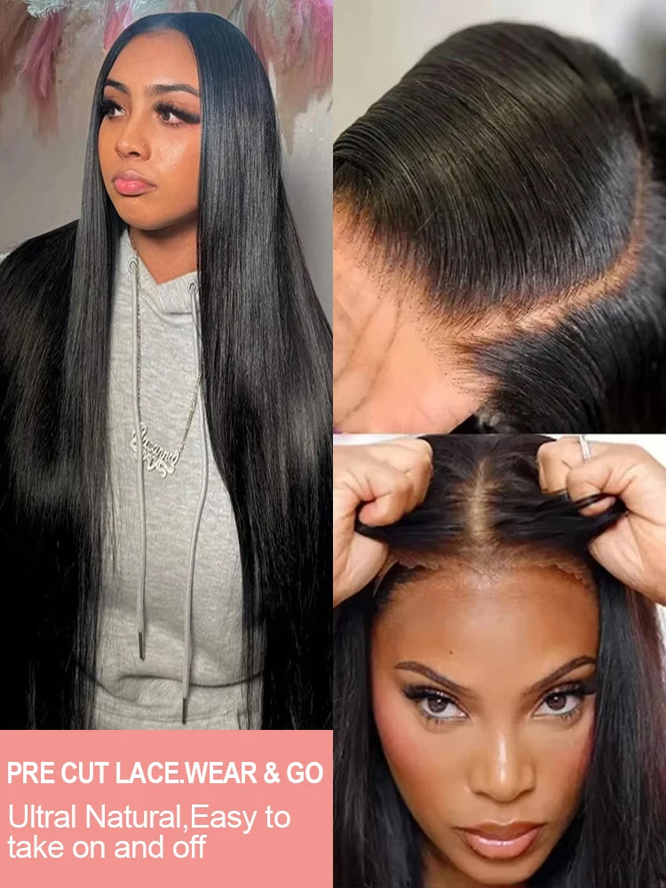 Virgin 13x4 Bone Straight HD Lace Frontal Wig Pre Plucked Transparent Density