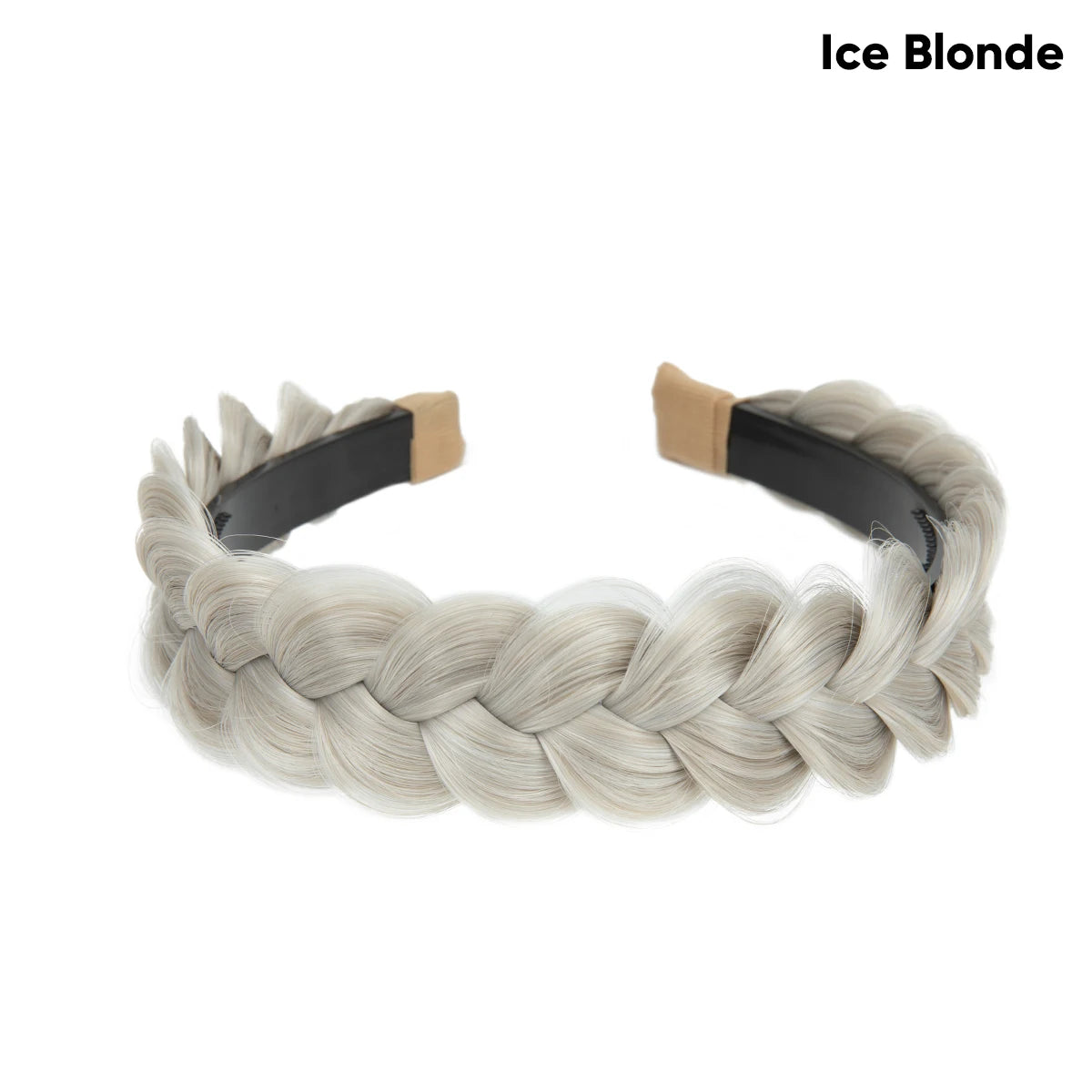 High-Quality Synthetic Fiber Braided Headband Wig, Fishtail Braid Headband, Bohemian Style Women's Hair Accessory Wig