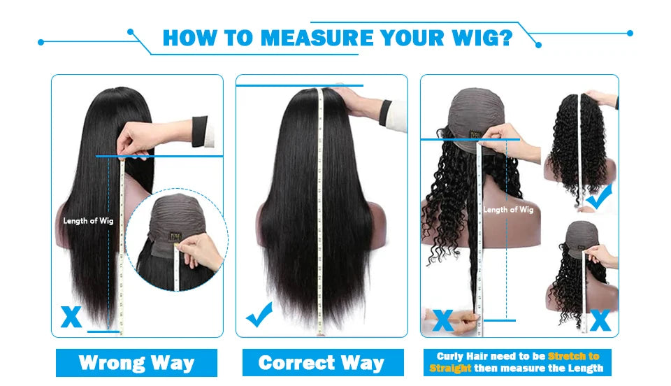 30Inch Lace Front Wig Human Hair HD, 13x6 Peruvian Days Delivery France