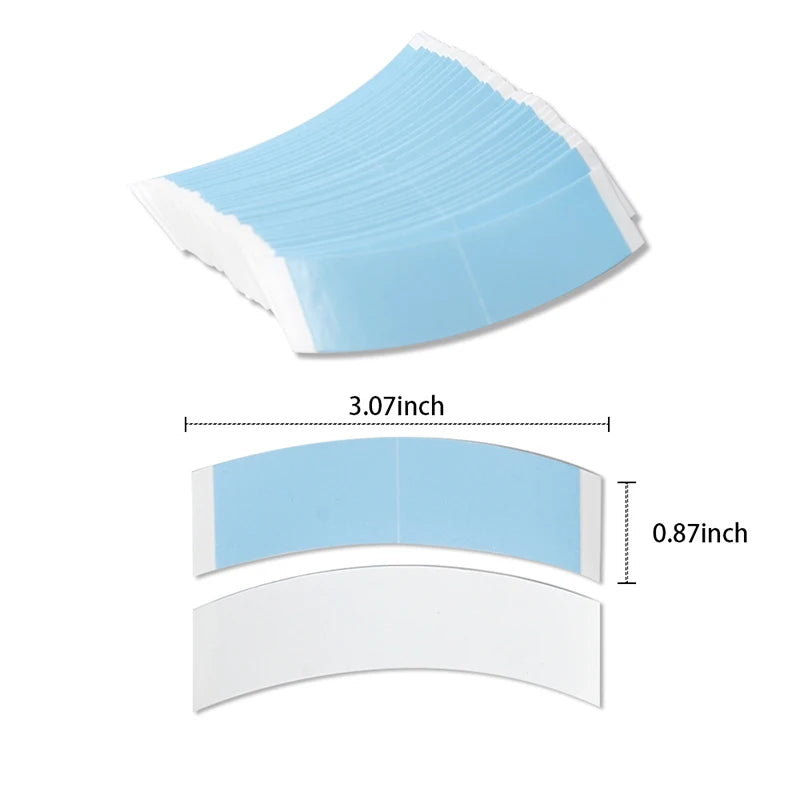 Super Strong Blue Hair Tape Waterproof Double Sided Adhesive System Lace Wig