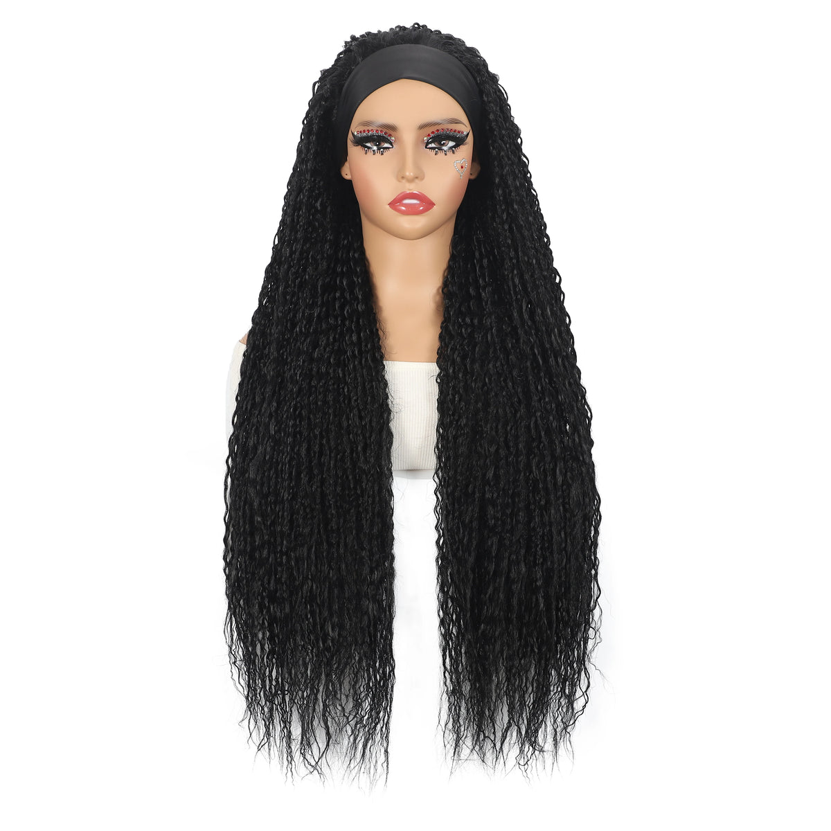 Synthetic Deep Curly Wigs Headband Wig Female Black/613/27/99J Blonde Wig Women Headband Wigs