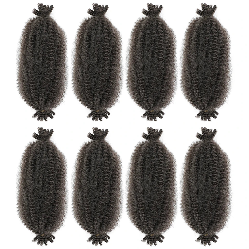 1-8 Packs Afro Twist Springy Marley Braiding Hair Pre-separated Kinkys Bulk Locs