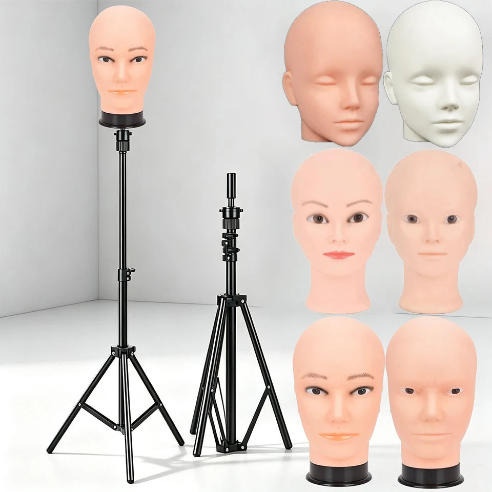 Anime Silicone Mannequin Head Stable Lightweight Wig Display Stand Jewelry Headwear Hat