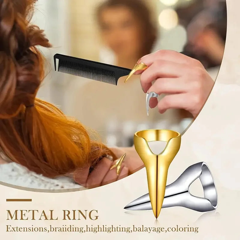 4/8/10pcs ring creative design long finger ring geometric exaggeration all match ring