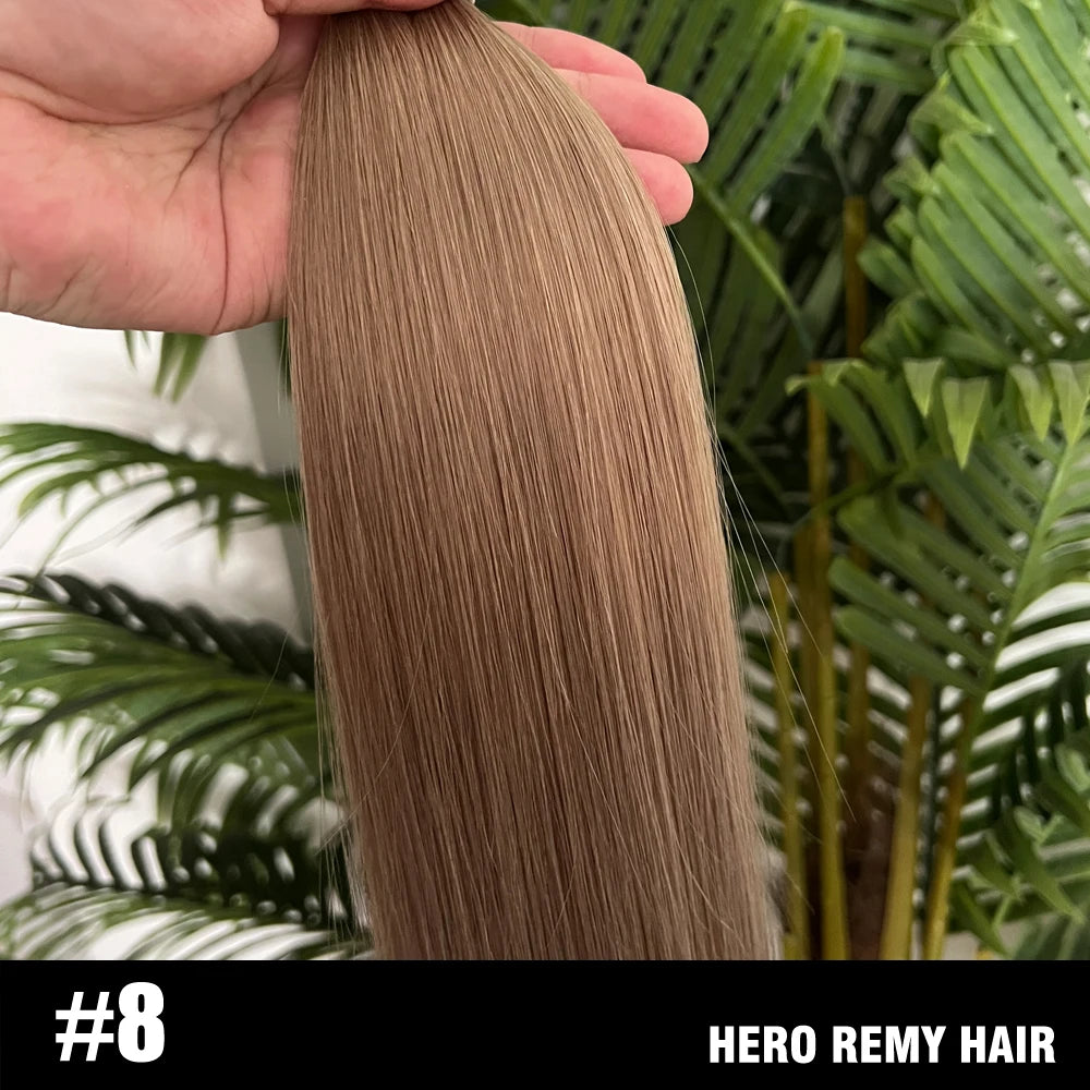Straight Genius Weft Human Hair Extensions, Remy, 100g per Piece