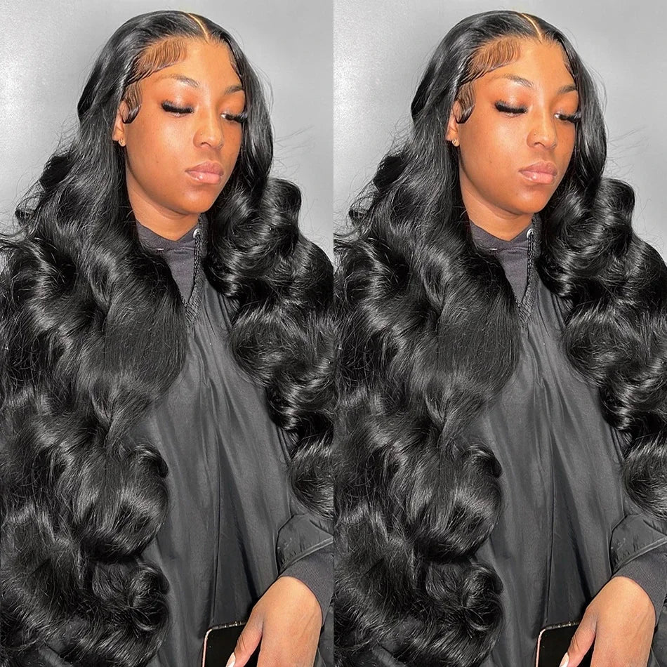 Body Wave 15A Human Hair Bundles, 30-32 Inch Unprocessed Virgin, Natural Black
