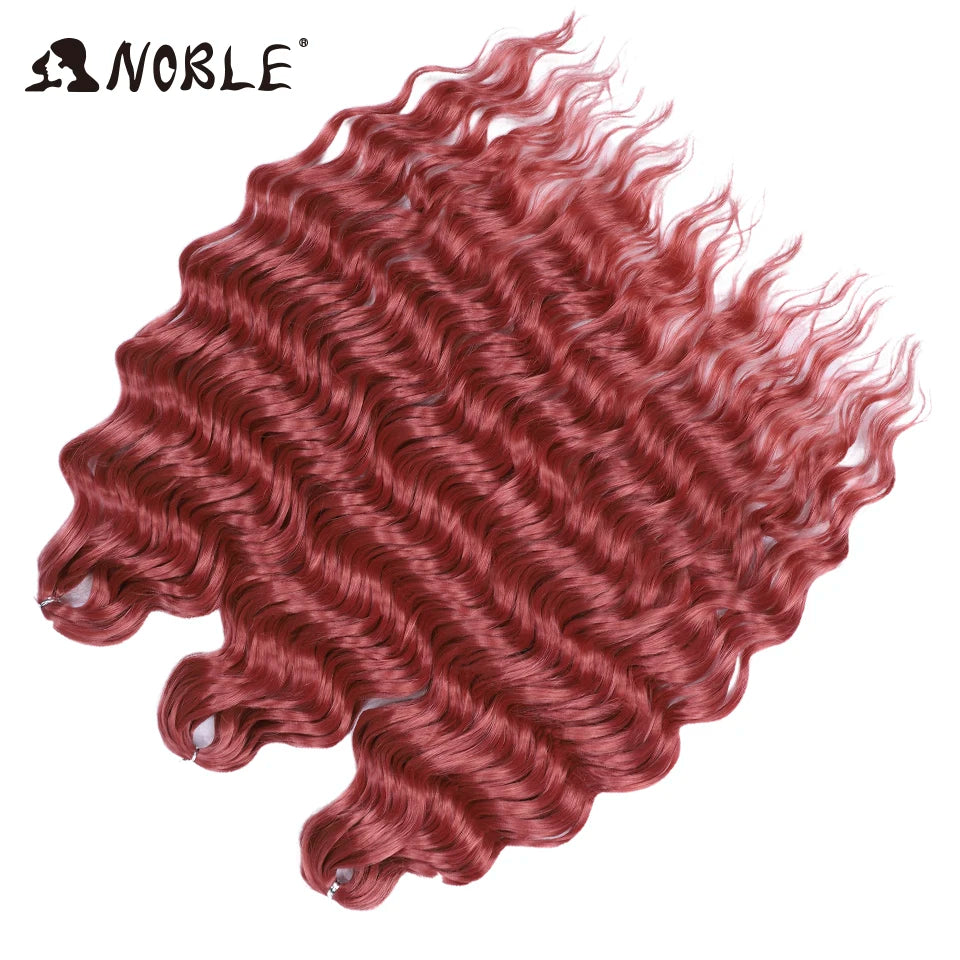 Synthetic Loose Deep Wave 24" Braiding Hair Extensions Water Braid Ombre Blonde