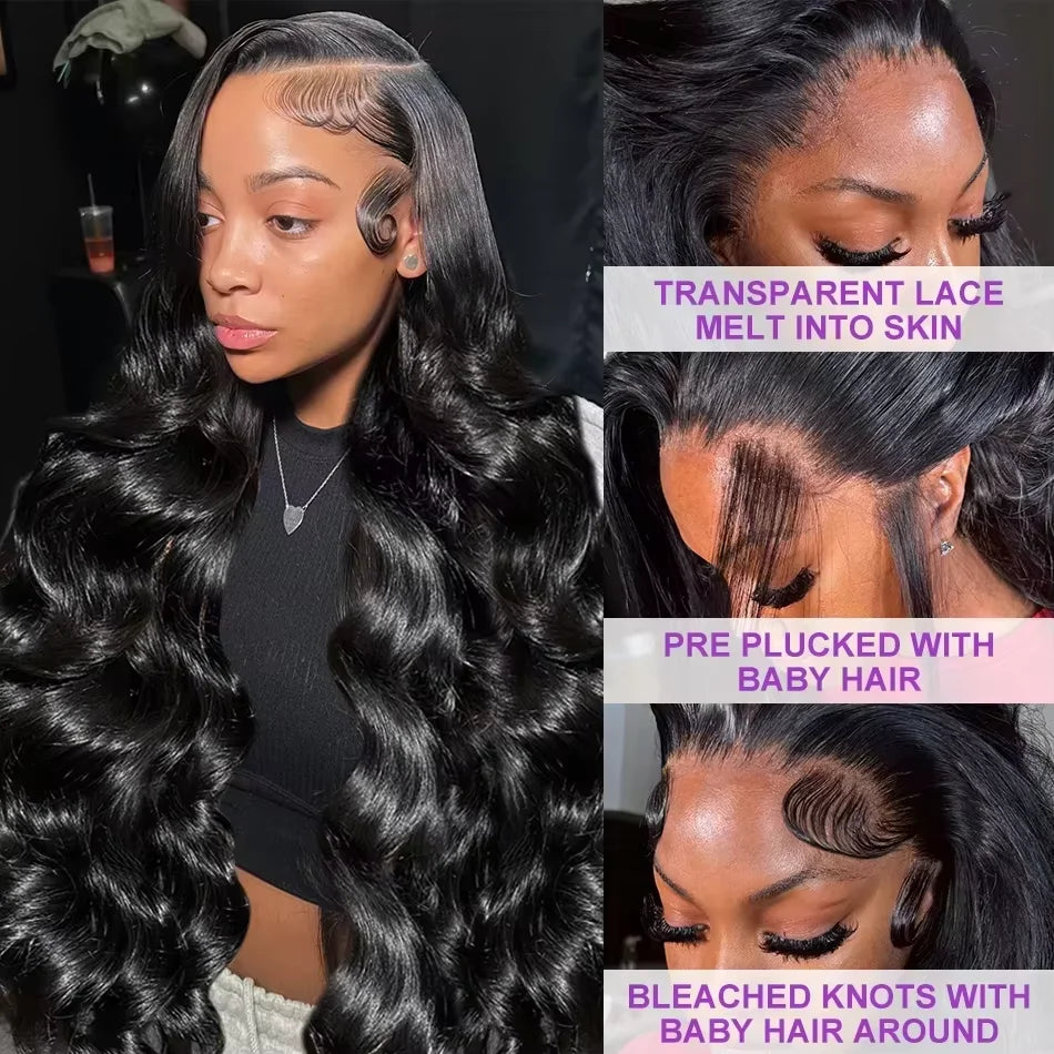 250% Density Body Wave, 13x4 HD Lace Frontal Human Hair Wig Burmese