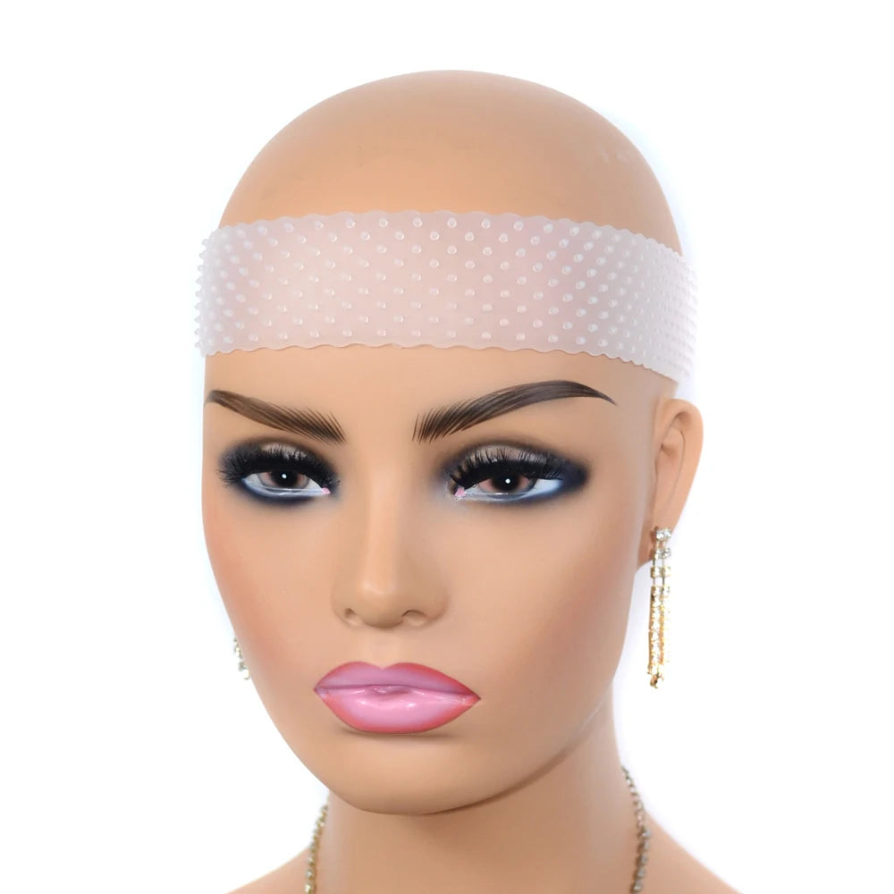 Seamless Non Slip Wig Hair Band Stretchy Silicone Cap Sport Yoga