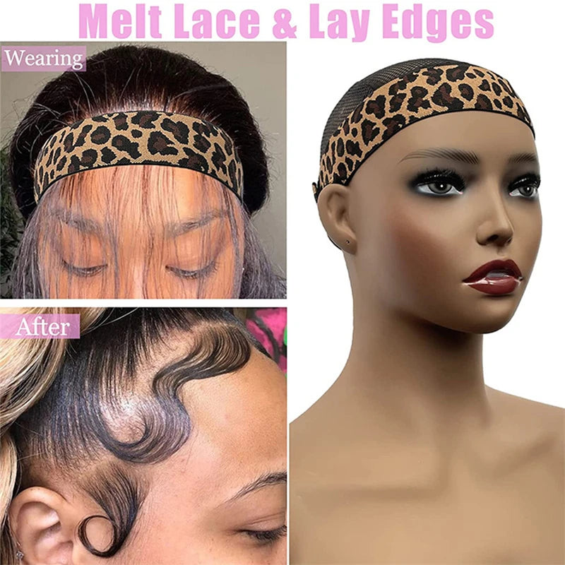 1/5/ Elastic Band Wig Edges Wrap Lace Melting To Lay Baby Hair
