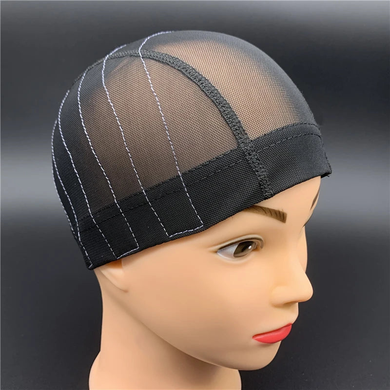 4X4/5X5 Lace Closure Mesh Wig Caps Stretchy Breathable Spandex Dome Guideline Sewing