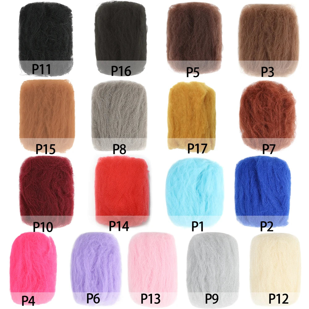 Synthetic 100% Handmade Dreadlocks Extensions Faux Locs Crochet Braid Hair Hip-Hop Style 20 Inch 10 Strands/Pack Blue